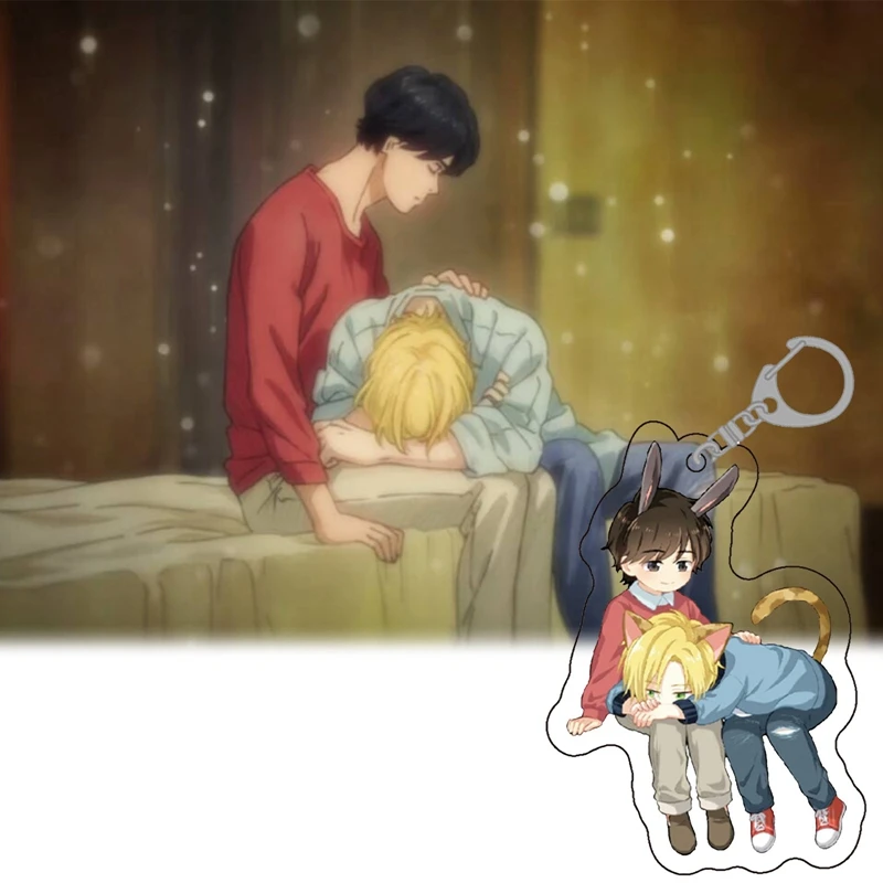 Аниме Банановая рыба вспомогательных Lin Keao деревня Косплэй акриловый брелок Шарм