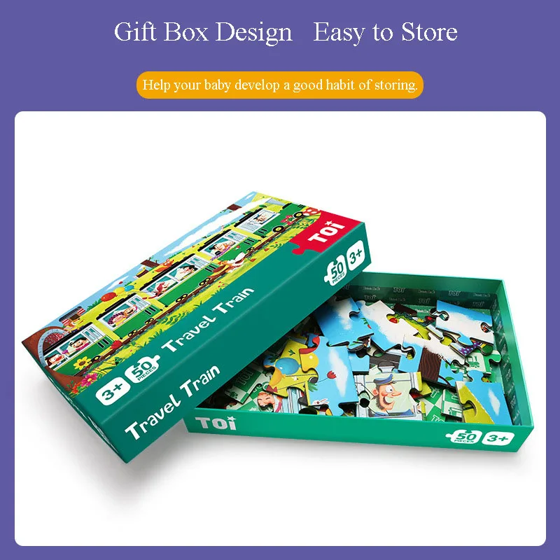 

TOI Story Puzzle 50pcs Children Educational Jigsaw Toys 50*20cm Baby Intelligence Parent-child Puzzles Over 3 Years Old
