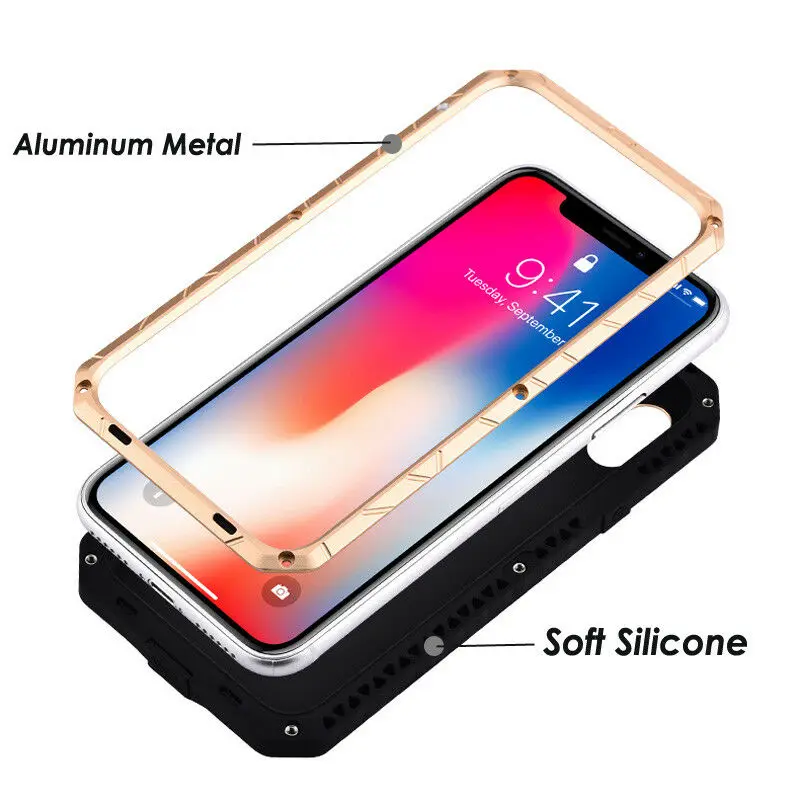 Роскошный уличный бронированный Алюминиевый металлический силиконовый