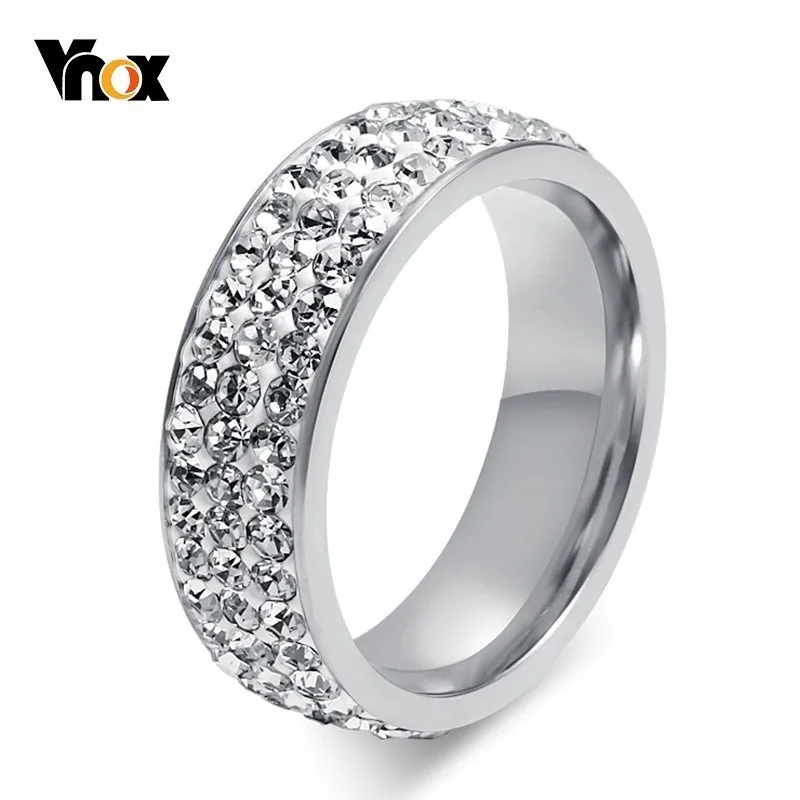 Женское кольцо из нержавеющей стали 7 мм|Кольца для помолвки| |