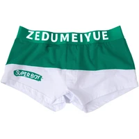 men underwear boxer cotton mens underpants patchwork male panties shorts u convex pouch breathable calzoncillo hombre boxers