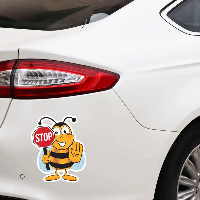

Creative Decals Bee Stop Decorate Sticker Car Decal PVC,18CM *14CM
