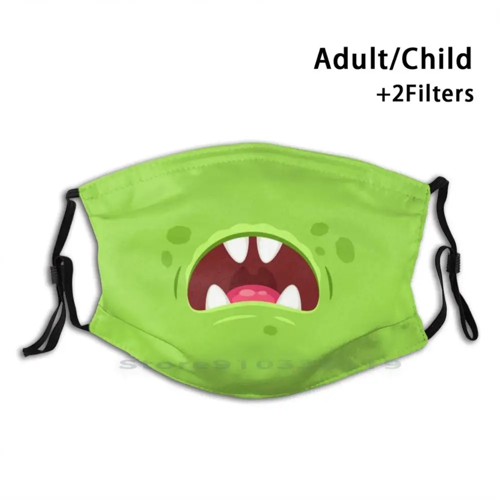 

Face Mask With Nose Wire , Funny Kids Mouth Design Anti Dust Filter Washable Face Mask Kids With Nose Wire Face Mouth Kawaii