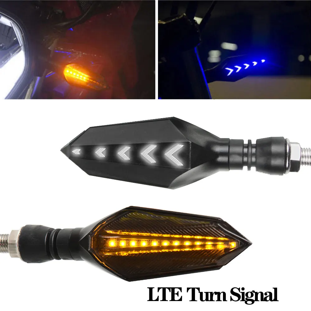 1 пара универсальных светодиодных индикаторов поворота для мотоцикла 12 в Вт