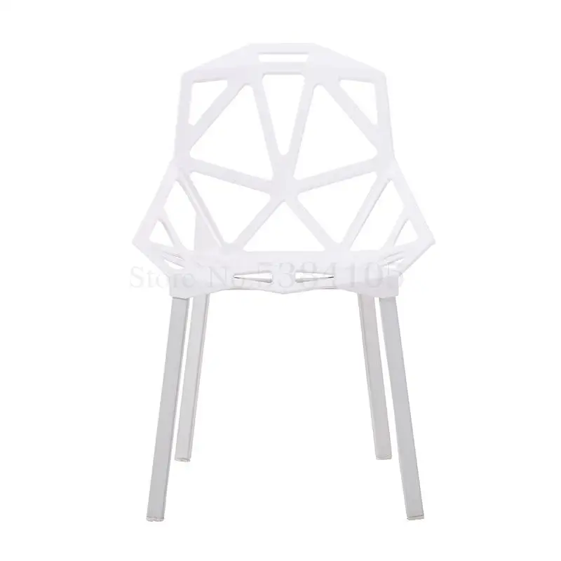 Скандинавский пластиковый стул Трансформеры геометрический в дырочку Офисная