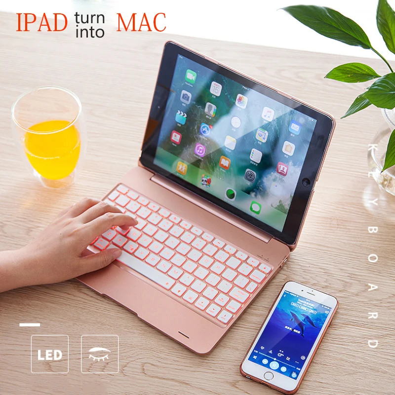 Bluetooth чехол с клавиатурой для iPad pro 12 9 дюйма 2020 и 2018 выпуска 7 цветов беспроводная