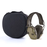 portable hard eva carrying case for howard leight sport earmuff headphones and genesis sharp shooter eyewear glasses