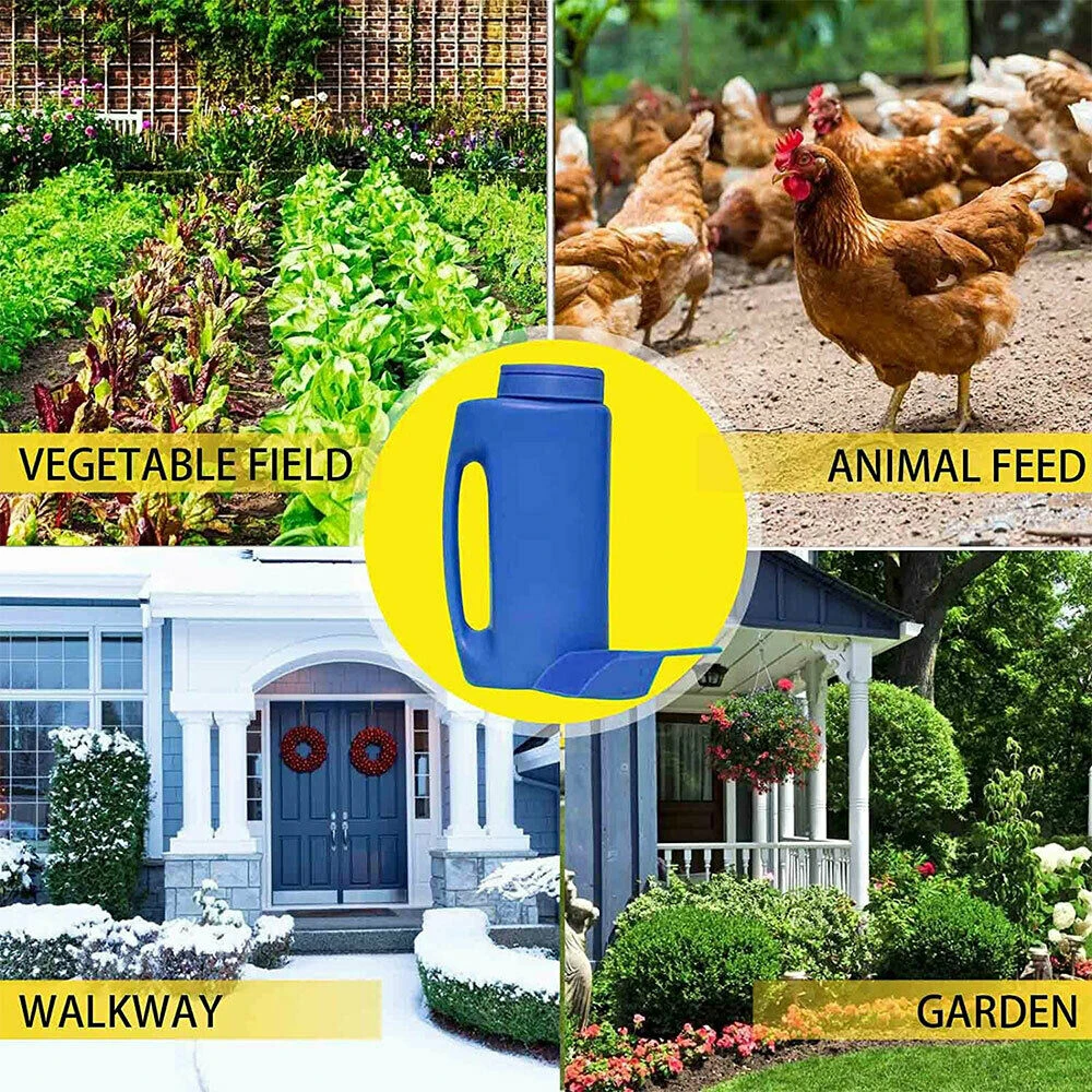 Многофункциональный ручной разбрасыватель удобрений регулируемое отверстие