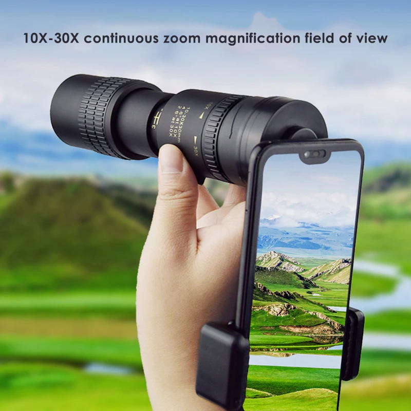 

4K 10-300X40mm Super Telephoto Zoom Monocular Telescope Portable Telescopio Camping Night Vision Dropshipping