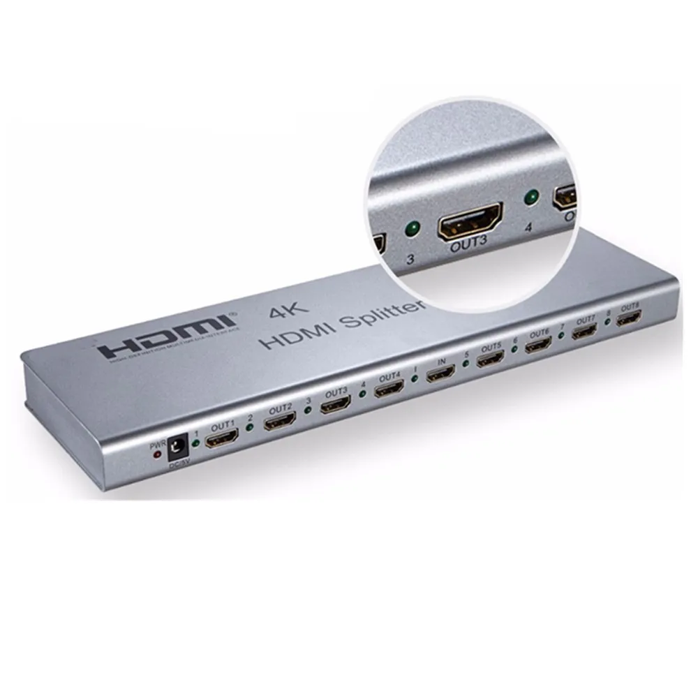 Горячее предложение 4K/60Hz HDMI разделитель 1x8 разделение 1 в 8-Out Hdmi разъем