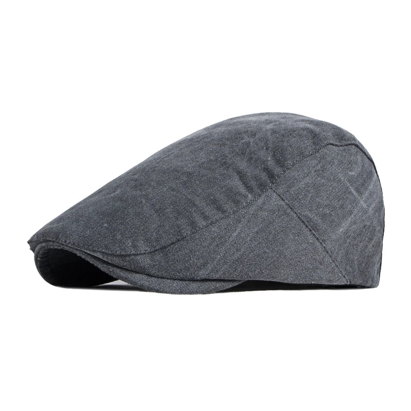 

BUTTERMERE Seasons Retro Beret Solid Men's Beret Newsboy Hat Casual Unisex Adjustable Khaki Black Coffee British Ivy Flat Cap