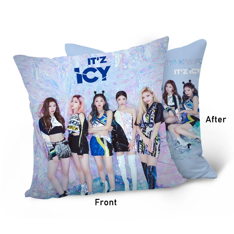 Новый альбом Kpop ITZY &ltIT'z ICY&gt двухсторонняя подушка с принтом диванная из ПП