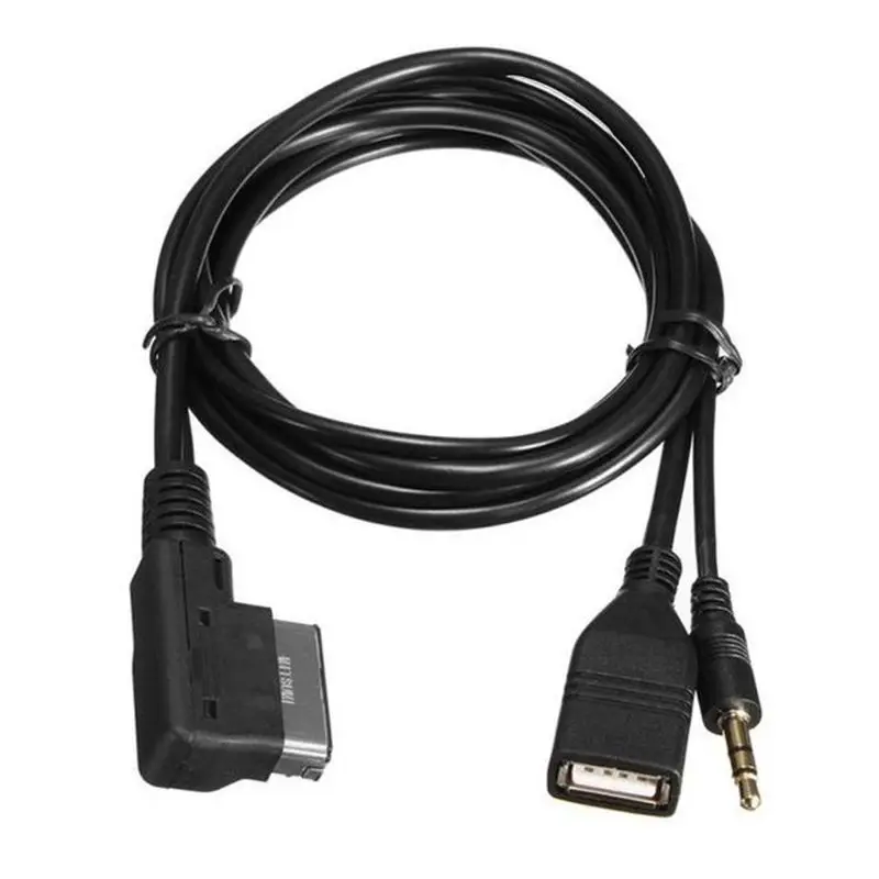 

3.5mm AUX Audio Cable Music MDI AMI MMI Interface USB Charger Adapter for A6L A8L Q7 A3 A4L A5 A1 S5 Q5 with AMI