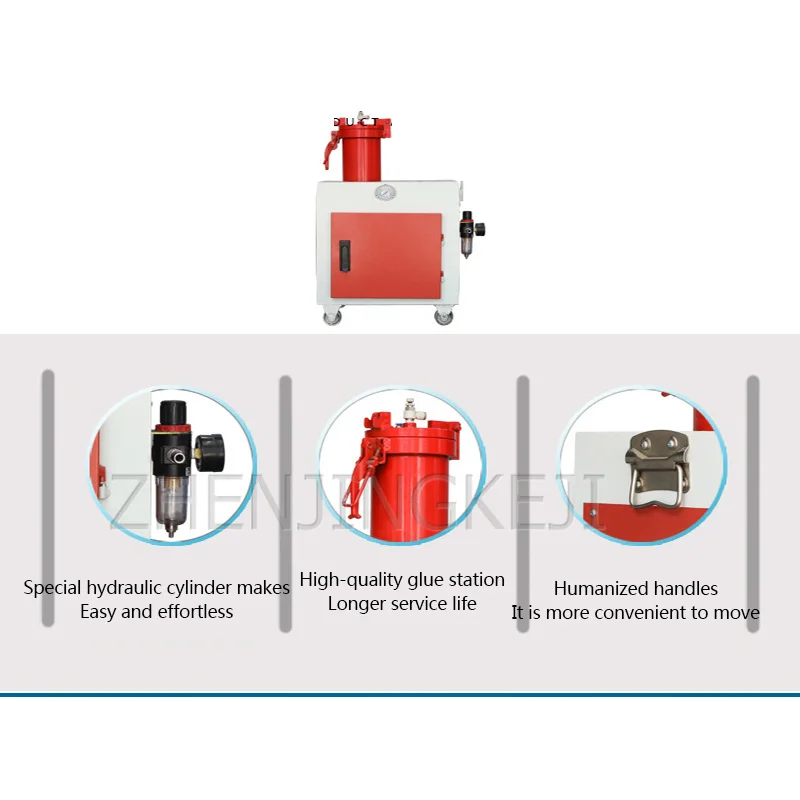 

220V/ 110V Pneumatic Glue Filling Machine Glue Feeding Equipment Special Hydraulic Cylinder Design And Humanized Handle Device