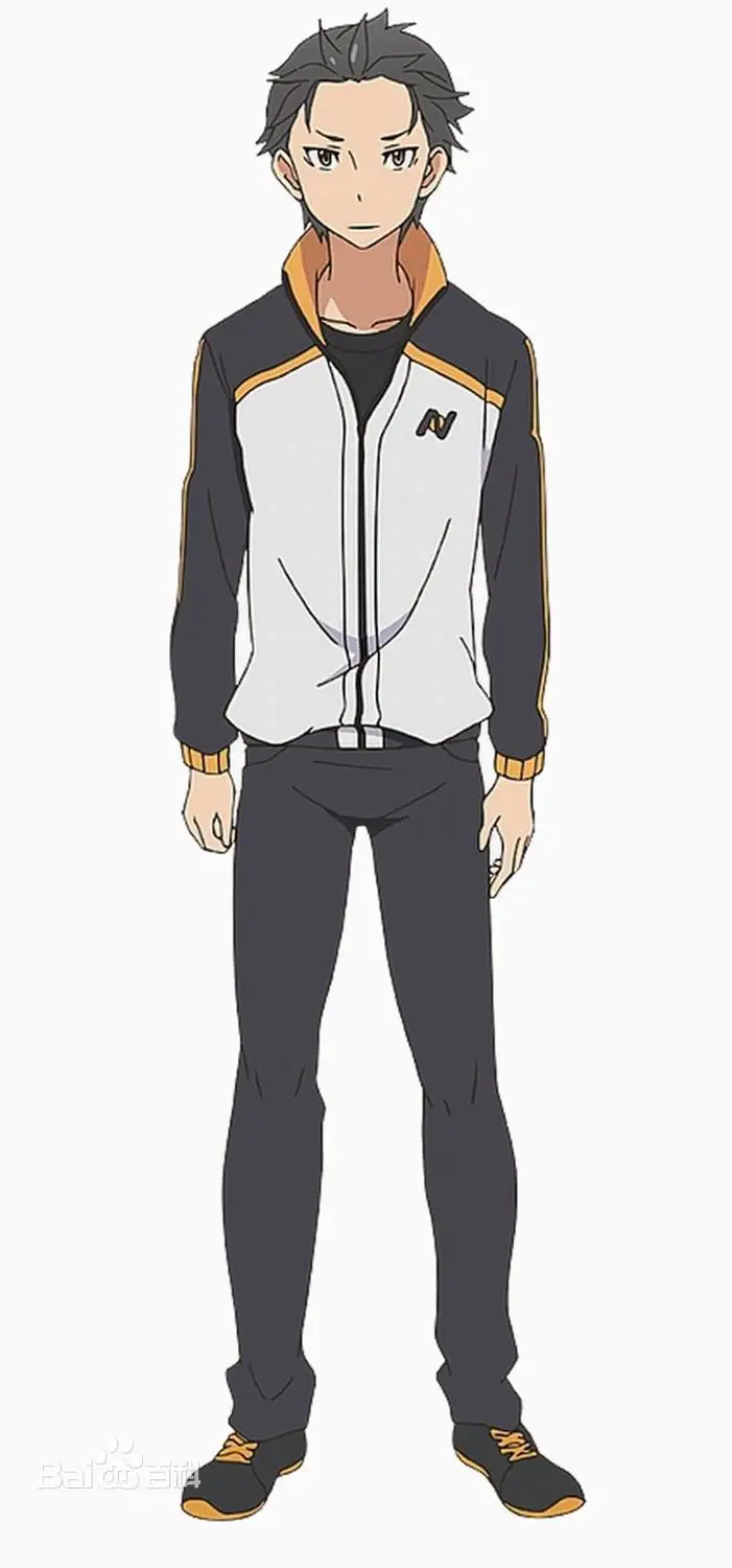 Костюм для косплея из аниме Re: Zero kara Hajimeru Isekai Seikatsu куртка на молнии штаны Субару