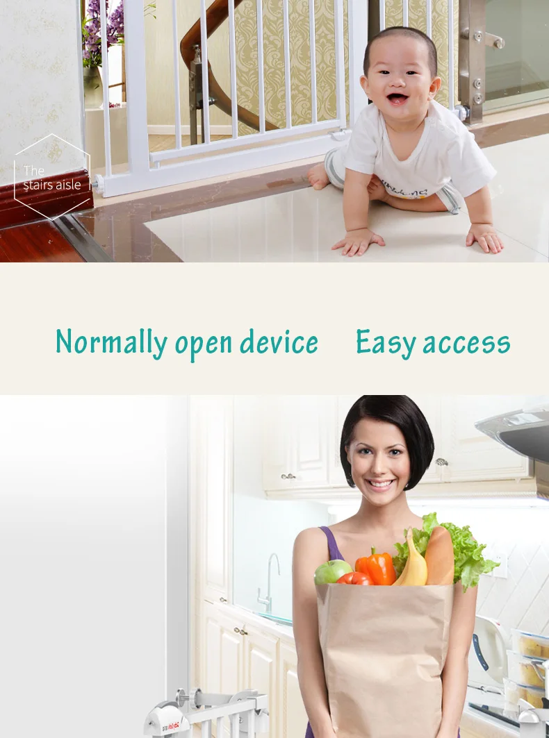 Babysafe детские ворота безопасности для детей Детская лестница защита забор для домашних животных забор для собак полюс изоляция двери Пробивка установка