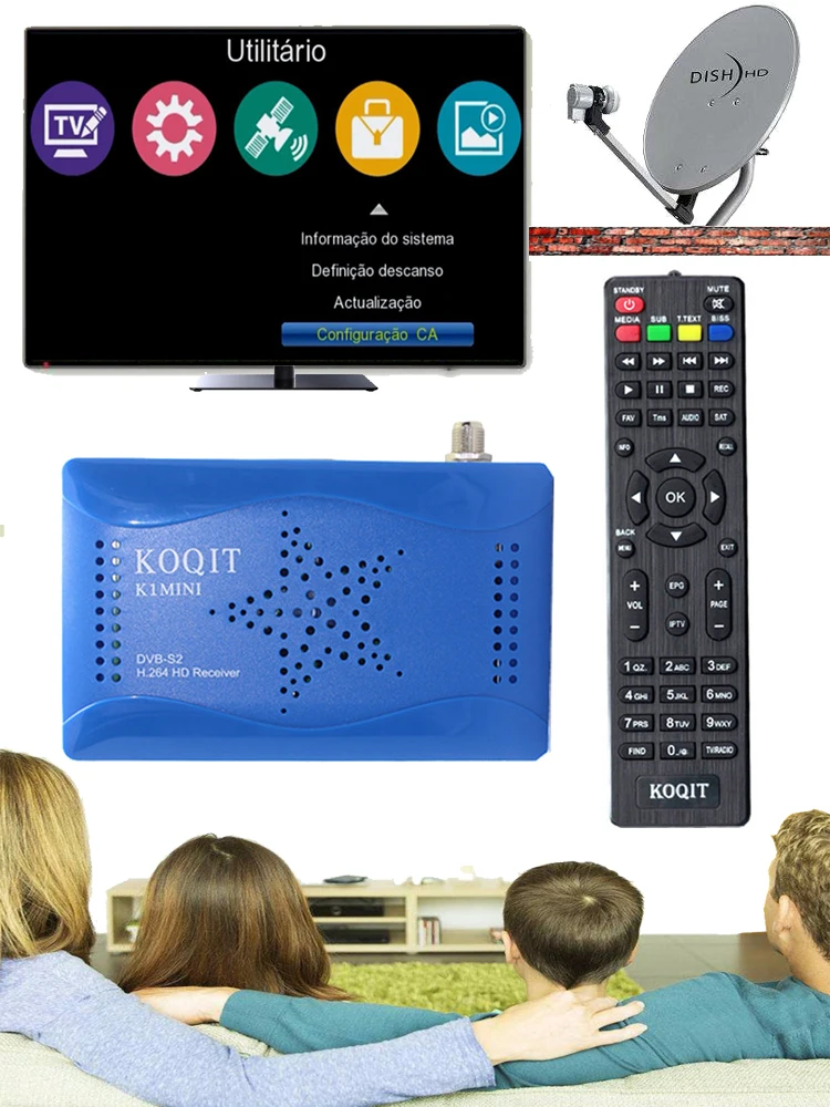 Koqit DVB-S2-цифра спутниковый телевизионный ресивер DVB-S2 T2-MI тюнер DVB S2 Finder цифровой ТВ коробка Wi-Fi Youtube афера Клайн декодер Авто Biss Key бу
