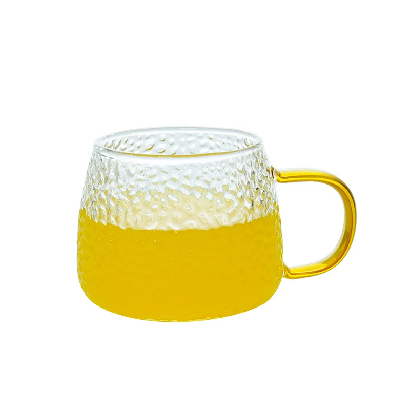 

Japanese style hammered jug thickened large capacity high temperature resistant juice jug glass teapot household water cup set