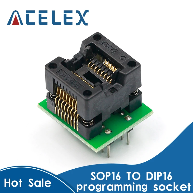 SOP16 к DIP16 поворот SOIC16 IC гнездо программиста адаптера 150mil|turn| |