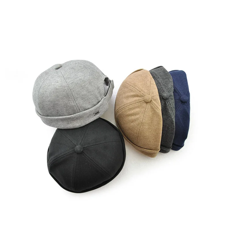EAGLEBORN 2021 New Fashion Design Chinese-Style Round Hat Unisex Snapback Couple Cap Flanging Solid Color Men Women Hats | Аксессуары