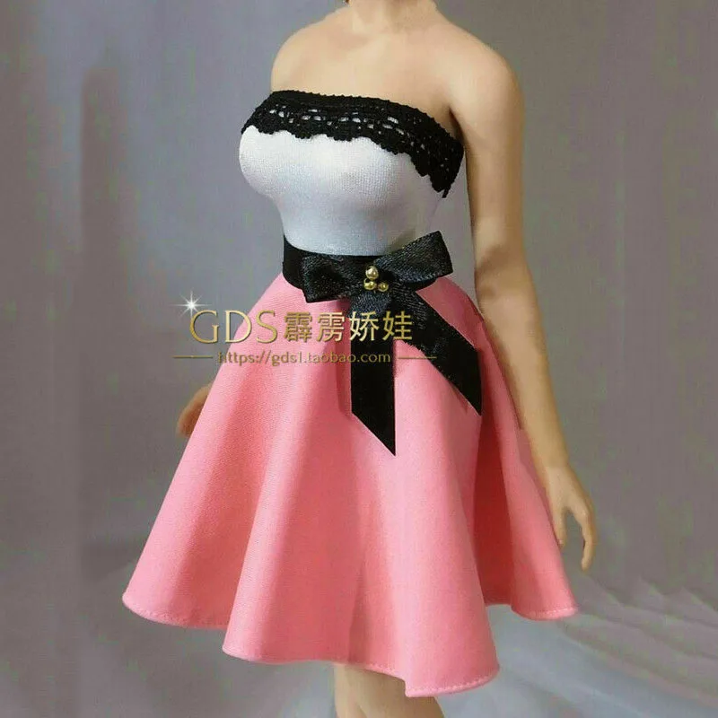 1/6 Girl Strapless Dress Top Suit Lady Skirt Clothes Set Fit 12'' Female Soldier Action Figure Body | Игрушки и хобби