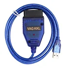 Usb-кабель Ag-Com с чипом FTDI VAG Com 409 1 KKL Obd2, сканер, сканер, интерфейс для AudiVW Seat Skoda, автомобильные аксессуары