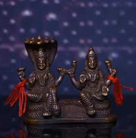 3tibet buddhism old bronze lima copper engraved elephant trunk god of wealth nagarjuna sitting buddha enshrine the buddha