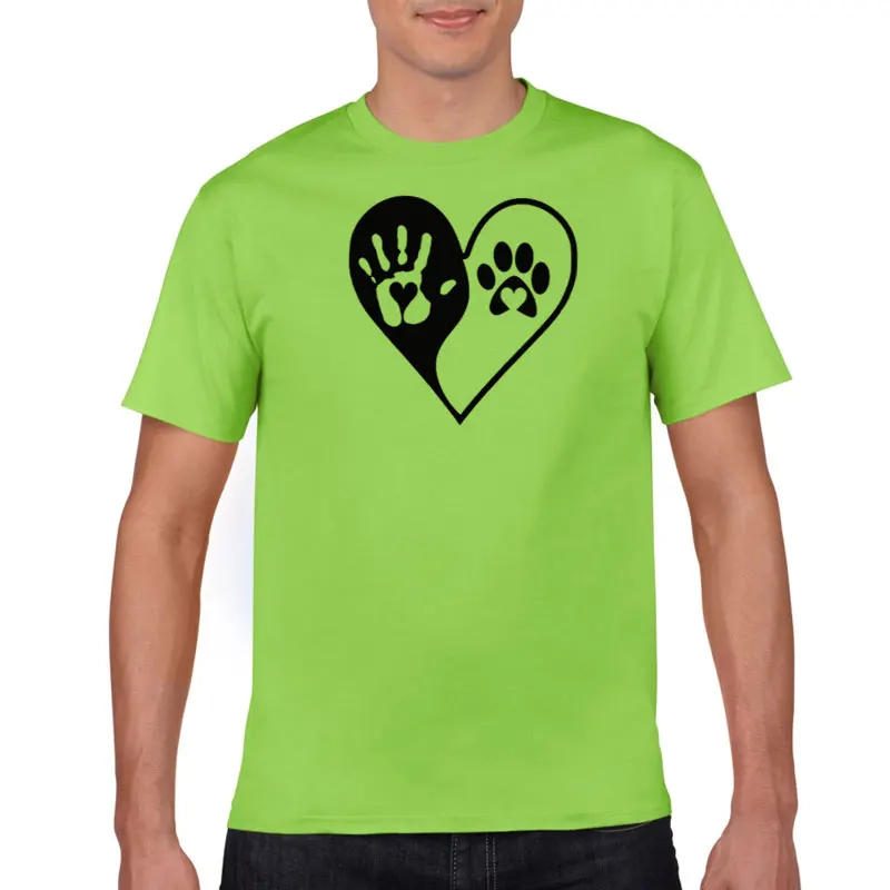 

2021 3D printed dog paw soft letter 90s men's t-shirt men's t-shirt men's Short Sleeve T-Shirt