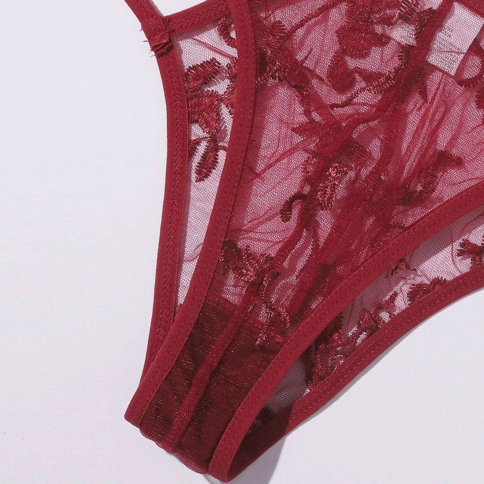 

Bra New Sexy Fashion Christmas G-string Thong Sleepwear Underwear Lingerie Flower Lace Sleepwear Lingerie Temptation