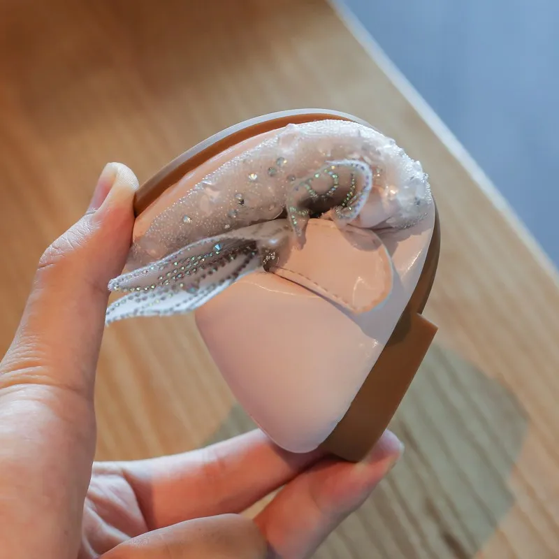 Обувь для девочек с бабочками модная корейская детская обувь принцессы из