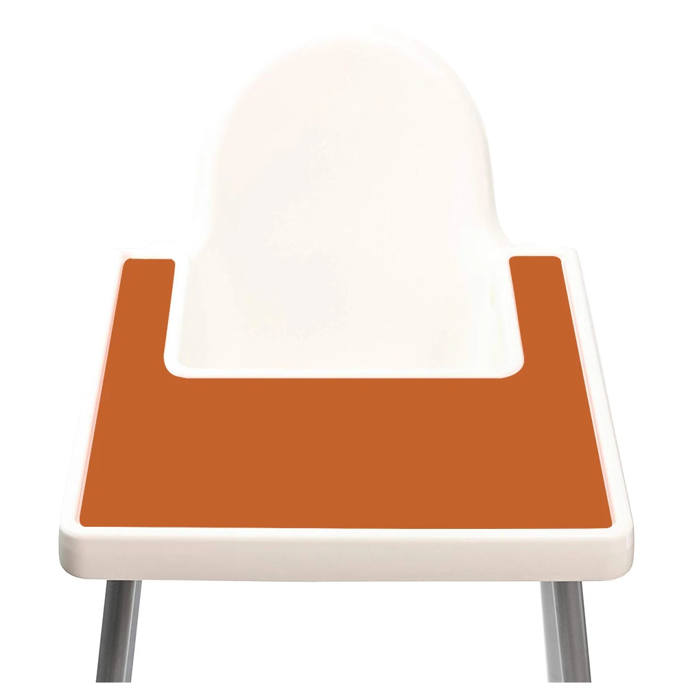 Силиконовый коврик для высоких стульев плоский пищевой моющийся многоразовый