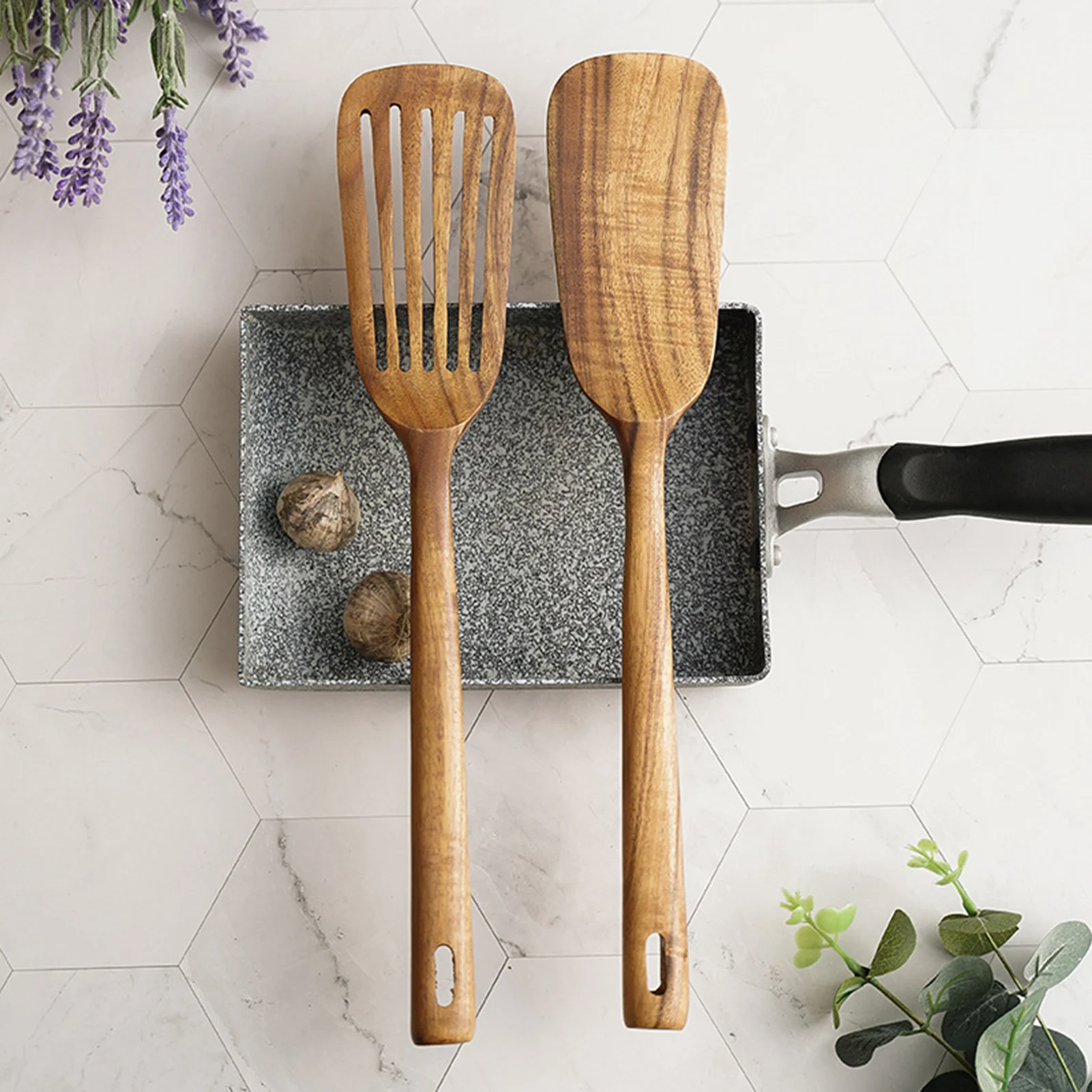 

Wooden Spatulas Nonstick Solid Turner Slotted Spatula With Good Quality Wholesale Supplier kitchen accessories Tools