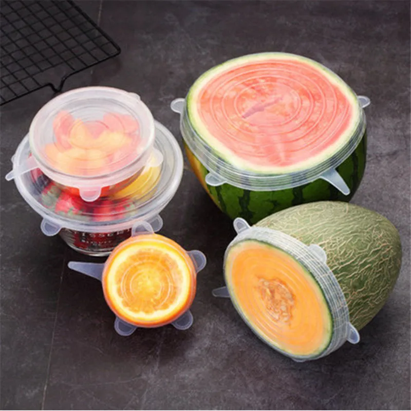 Пищевые силиконовая крышка-колпак универсальные силиконовые крышки для посуды