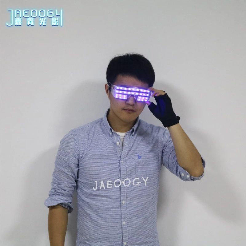 

LED Glasses Music Concert Dancing Performance Glowing Gloves Glasses Stage Laser Show