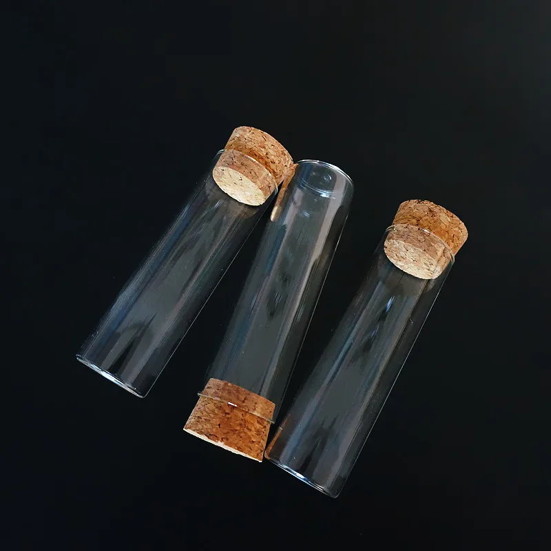 6 шт./лот 30x100 мм плоское дно 50 мл стеклянная пробирка с пробковой пробкой для видов