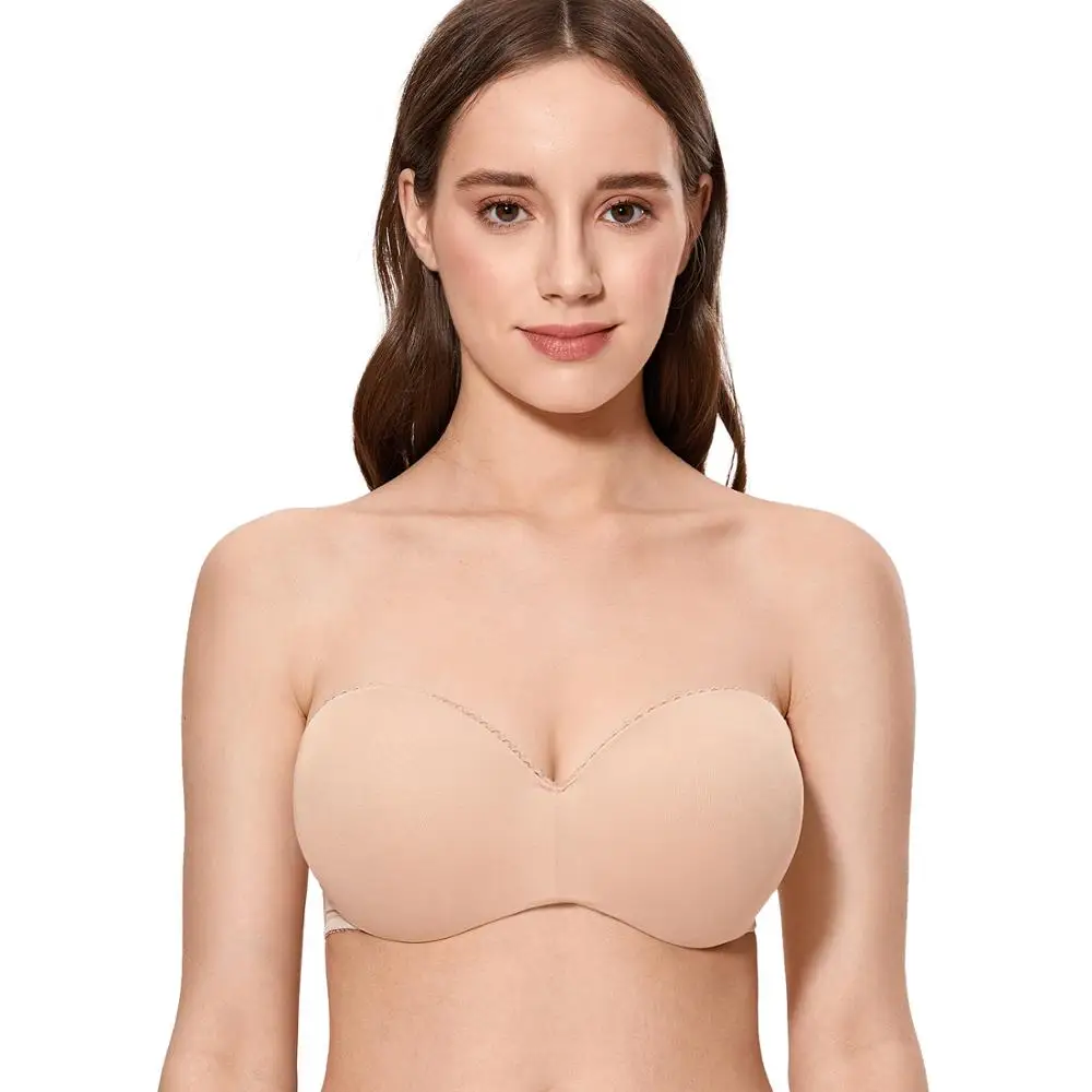 Женский бесшовный бюстгальтер пуш ап без бретелек трансформер