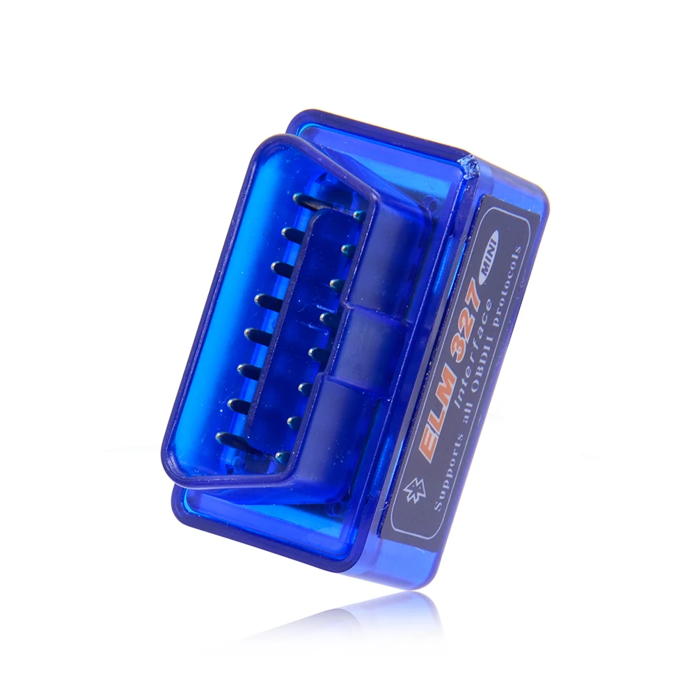 1 шт. Лидер продаж Супер Мини OBD V2.1 Bluetooth ELM 327 OBD2 сканер ELM327 белый синий 2 цвета на