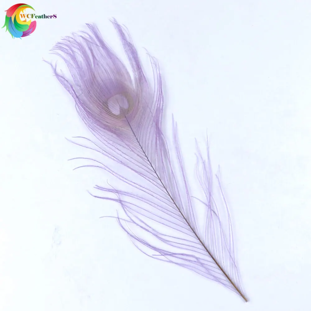 violet 10 шт., окрашенный Павлин, перо, натуральное, цветное перо, 25-30 см, украшение для свадьбы, дома, украшение, аксессуары для творчества - Цвет: violet
