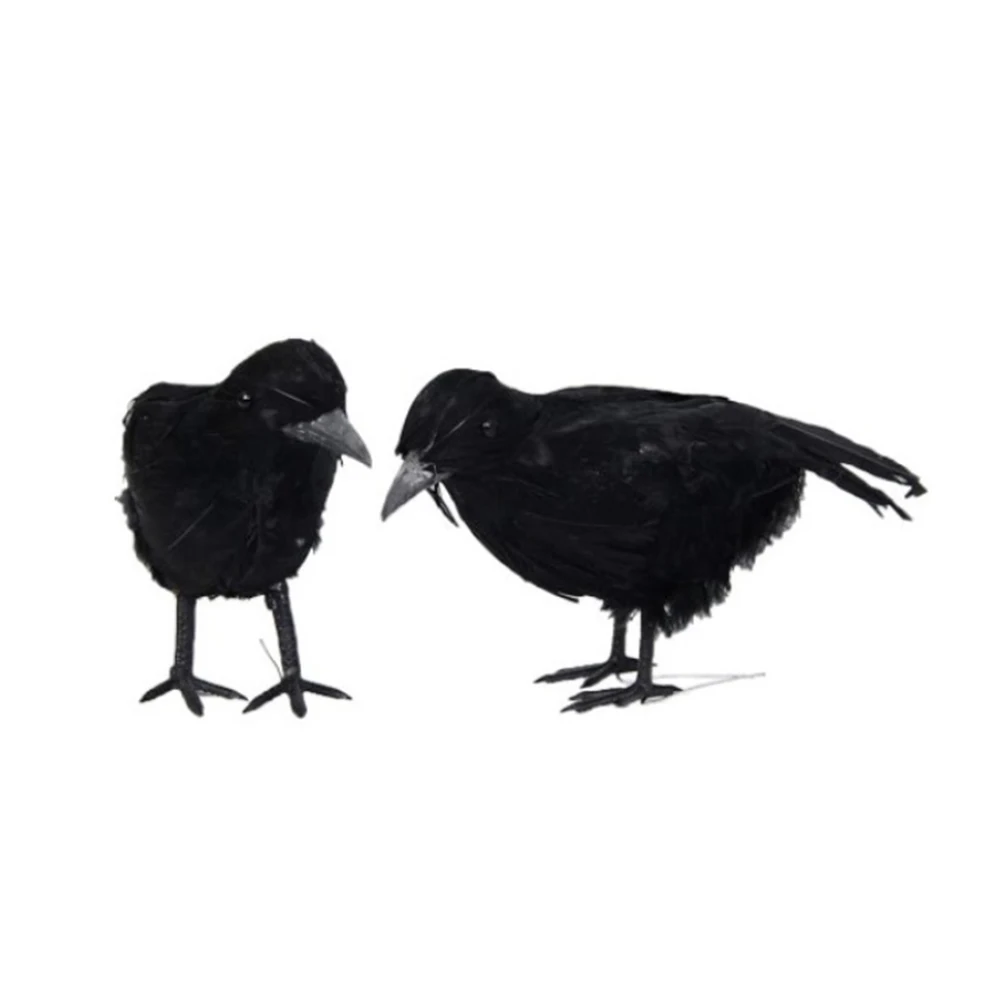 1 шт. Хэллоуин черного ворона украшения воронами Опора маскарадные костюмы
