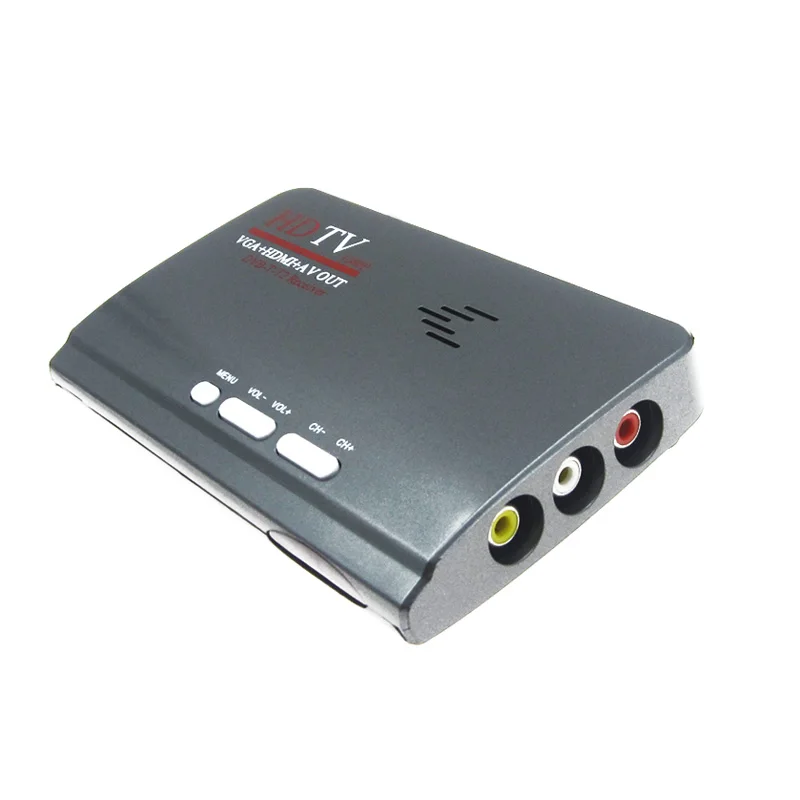 DVB T/DVB T2 TV тюнер приемник Box VGA AV CVBS 1080P HDMI Цифровой HD спутниковый ресивер для ЖК/CRT