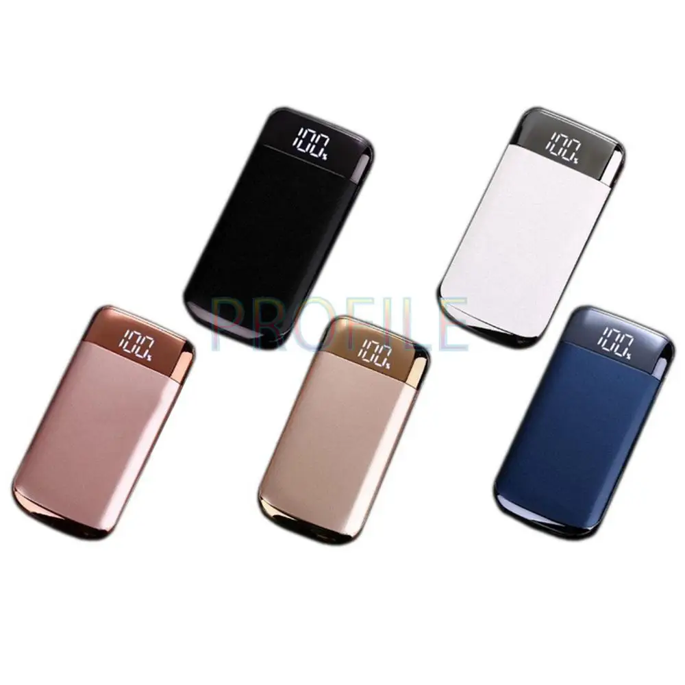 Внешний аккумулятор 30000 мАч внешний PoverBank 2 USB LCD Mini Powerbank портативный мобильный