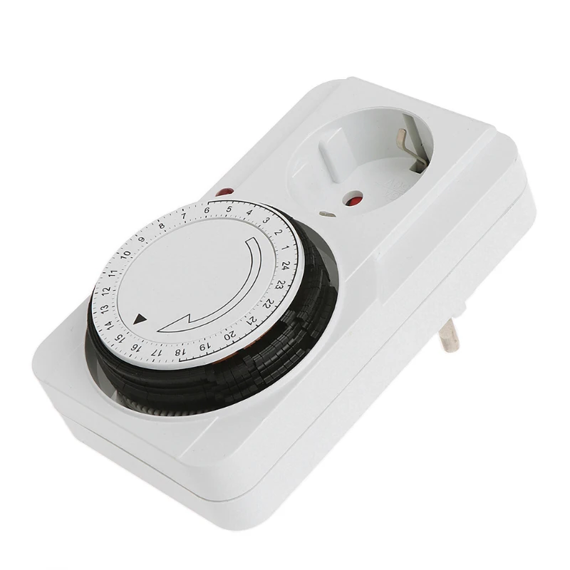 Hot 3C-24 Hours Programmable Mechanical Timer Switch Smart Countdown Plug Socket 230V (Eu Plug) |