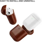 Новый роскошный кожаный мягкий чехол для наушников Airpods 1, 2, чехол для зарядки из натуральной кожи, чехол для беспроводных наушников s для Apple Air Pods 2nd