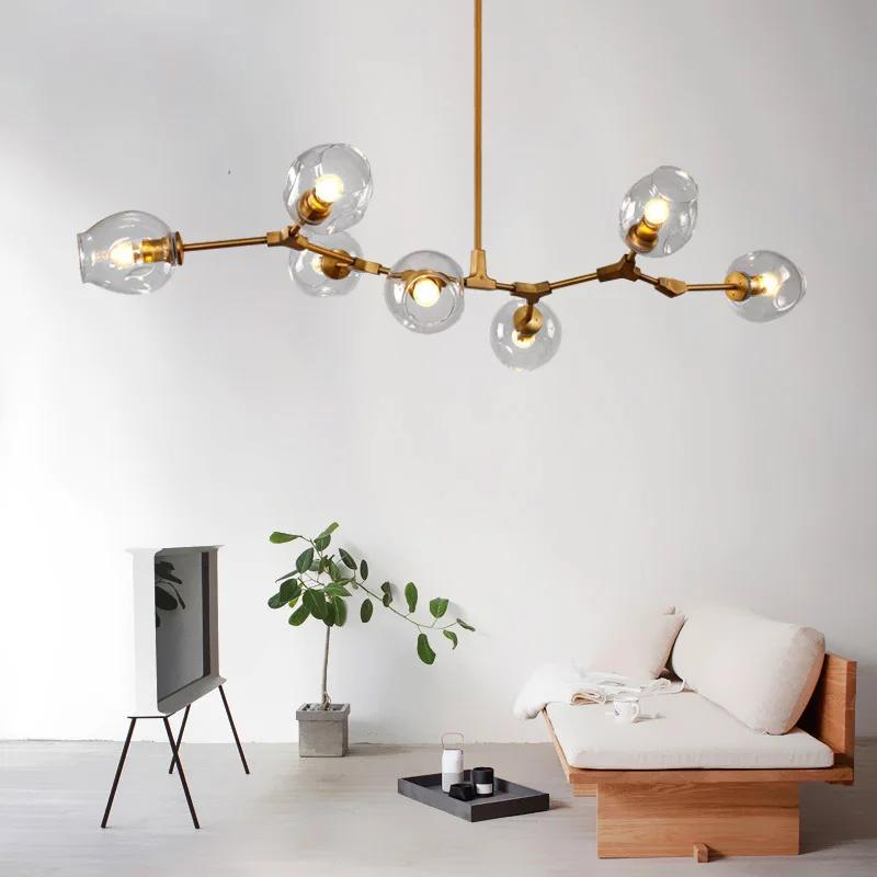 

Dropshipping Nordic Modern Pendant Lights Designer Glass Pedant Lamps Art Decoration Light Fixtures for Bar Dining Living Room
