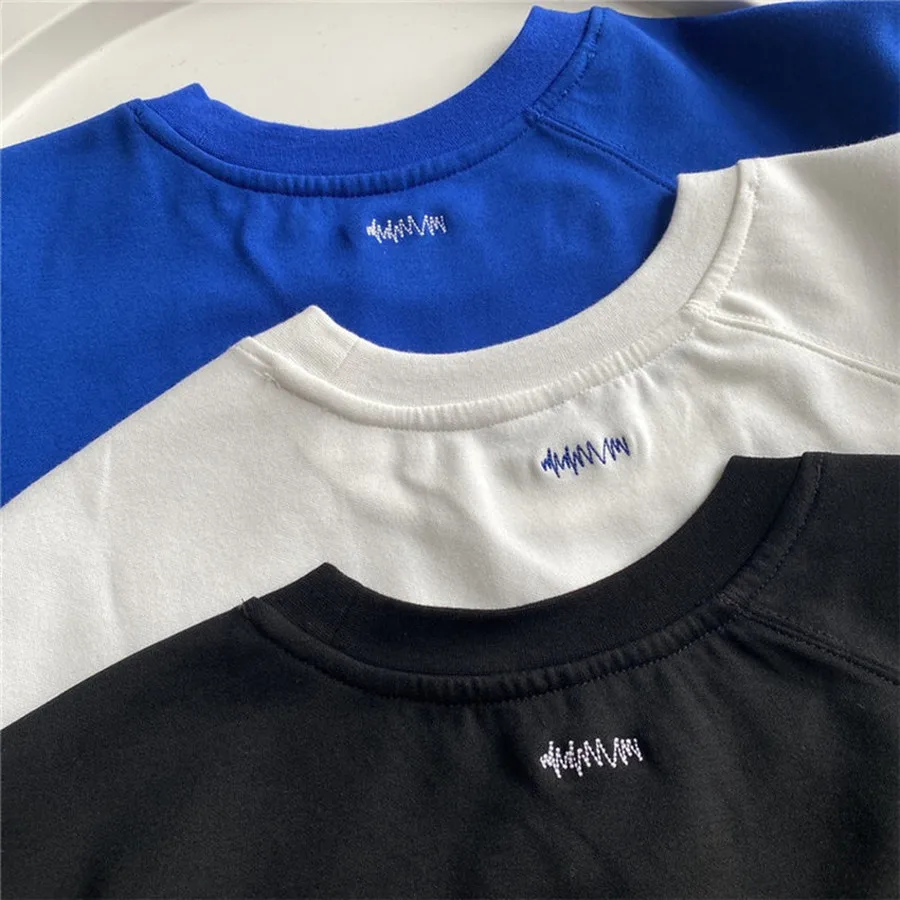 

Men Women Oversize Double Sleeves Adererror Sweatshirts Back Z-Stitch Ader Error Pullover Blue Black Hoodies