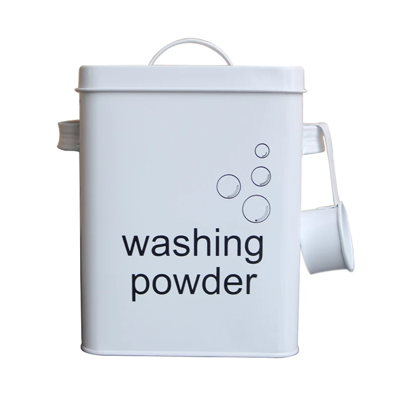 Квадратный стиральный порошок ящик для хранения с ложкой риса по производству