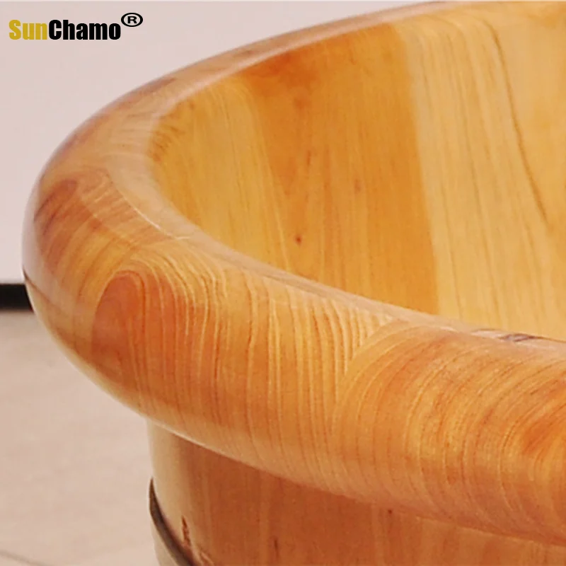 Дубовая ванна для ног бытовая из массива дерева телескопическая взрослых