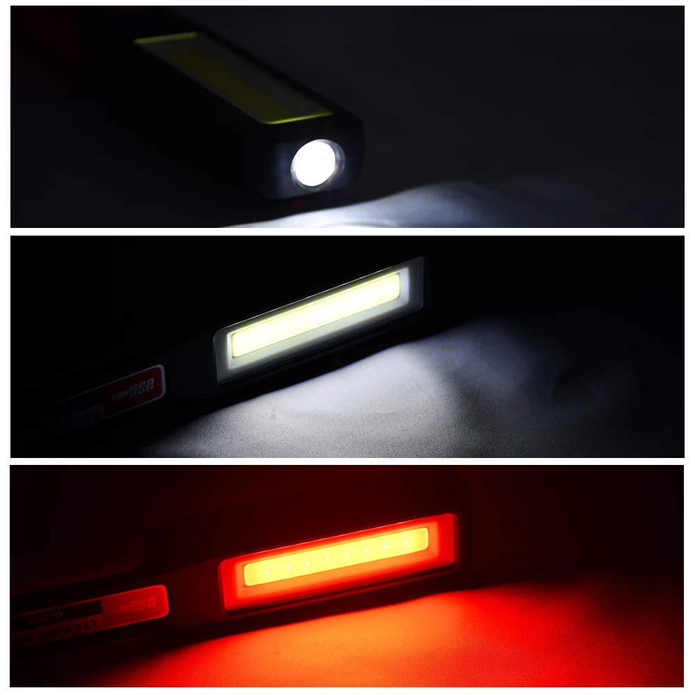 Светодиодный COB перезаряжаемый рабочий светильник уличная водонепроницаемая