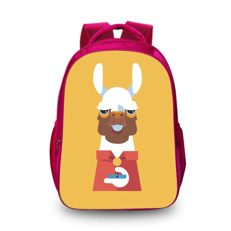 Популярный красный 3D рюкзак альпака креативные милые модные школьные рюкзаки