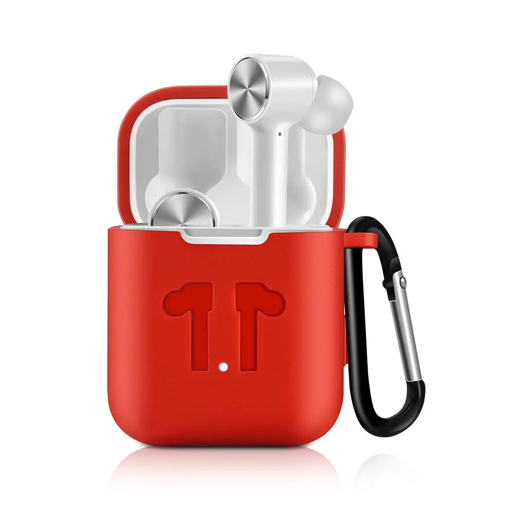 Мягкий силиконовый чехол для наушников защитный беспроводных Bluetooth кожаный